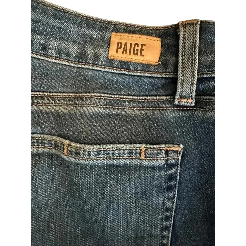 Paige Women's Blue Five Pocket Straight Leg Denim Verdugo Ankle Jean Size 30